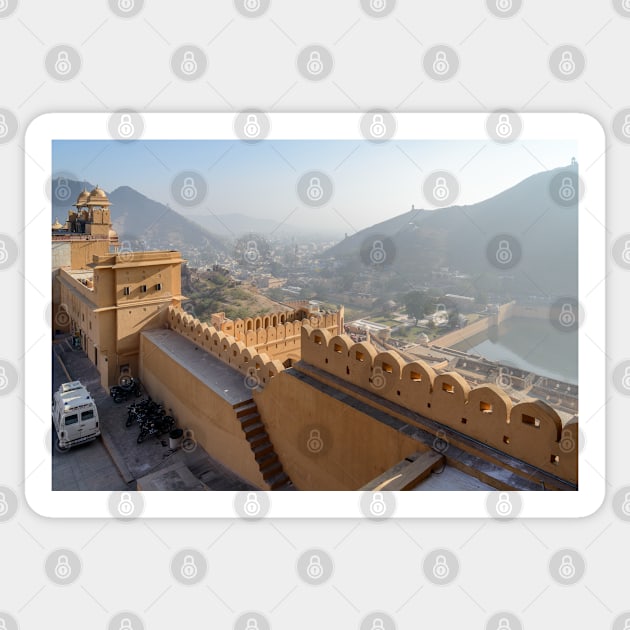 Amer Fort 02 Sticker by fotoWerner